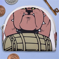 Art Dog Clip Art Horseshoe Style Canvas Pouch by Mog4mog4