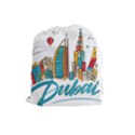 Burj Khalifa Skyline Clip Art Drawing Comic World Drawstring Pouch (Large) View1