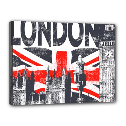 Big Ben City Of London Canvas 16  X 12  (stretched) by Mog4mog4