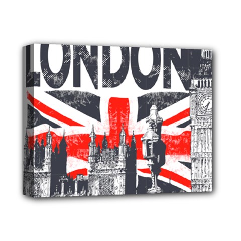 Big Ben City Of London Deluxe Canvas 14  X 11  (stretched) by Mog4mog4