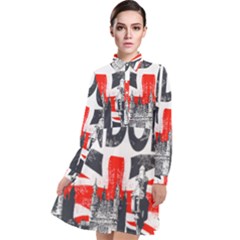 Big Ben City Of London Long Sleeve Chiffon Shirt Dress by Mog4mog4