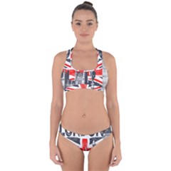 Big Ben City Of London Cross Back Hipster Bikini Set