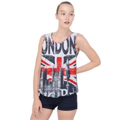 Big Ben City Of London Bubble Hem Chiffon Tank Top by Mog4mog4