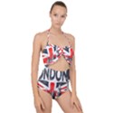 Big Ben City Of London Scallop Top Cut Out Swimsuit View1