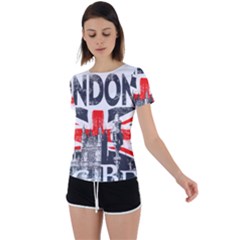 Big Ben City Of London Back Circle Cutout Sports Tee by Mog4mog4