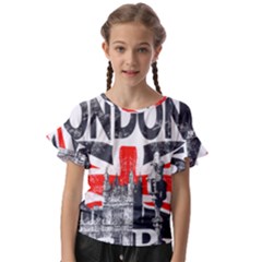 Big Ben City Of London Kids  Cut Out Flutter Sleeves by Mog4mog4