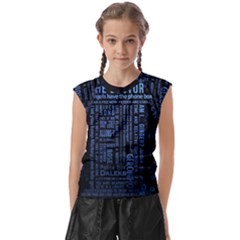 Doctor Who Tardis Kids  Raglan Cap Sleeve Tee by Mog4mog4