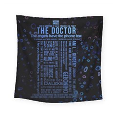 Doctor Who Tardis Square Tapestry (small) by Mog4mog4