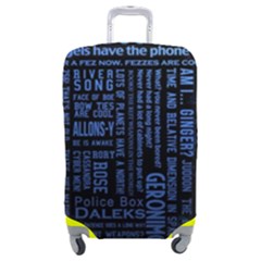 Doctor Who Tardis Luggage Cover (medium) by Mog4mog4