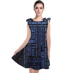 Doctor Who Tardis Tie Up Tunic Dress by Mog4mog4