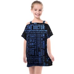 Doctor Who Tardis Kids  One Piece Chiffon Dress by Mog4mog4