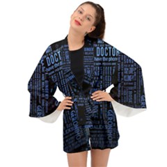 Doctor Who Tardis Long Sleeve Kimono by Mog4mog4