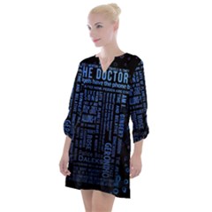 Doctor Who Tardis Open Neck Shift Dress by Mog4mog4