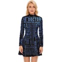 Doctor Who Tardis Long Sleeve Velour Longline Dress View1