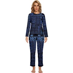 Doctor Who Tardis Womens  Long Sleeve Lightweight Pajamas Set by Mog4mog4