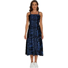 Doctor Who Tardis Sleeveless Shoulder Straps Boho Dress by Mog4mog4