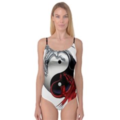 Yin And Yang Chinese Dragon Camisole Leotard  by Mog4mog4