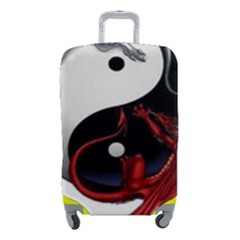 Yin And Yang Chinese Dragon Luggage Cover (small) by Mog4mog4