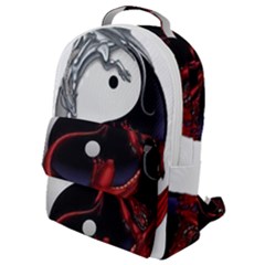 Yin And Yang Chinese Dragon Flap Pocket Backpack (small) by Mog4mog4