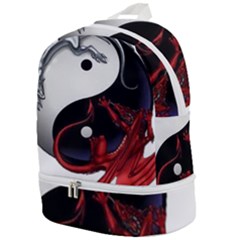 Yin And Yang Chinese Dragon Zip Bottom Backpack by Mog4mog4