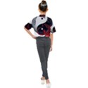 Yin And Yang Chinese Dragon Kids Mock Neck Tee View2