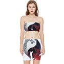 Yin And Yang Chinese Dragon Stretch Shorts and Tube Top Set View1