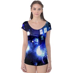 Tardis Background Space Boyleg Leotard  by Mog4mog4