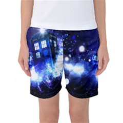 Tardis Background Space Women s Basketball Shorts by Mog4mog4