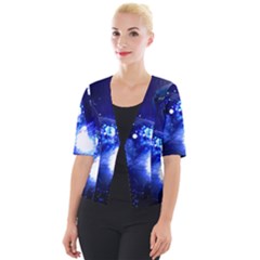 Tardis Background Space Cropped Button Cardigan by Mog4mog4