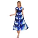 Tardis Background Space V-Neck Drawstring Shoulder Sleeveless Maxi Dress View2