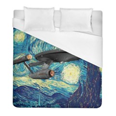 Star Starship The Starry Night Van Gogh Duvet Cover (full/ Double Size) by Mog4mog4