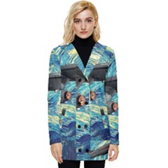 Star Starship The Starry Night Van Gogh Button Up Hooded Coat  by Mog4mog4