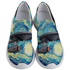 Star Starship The Starry Night Van Gogh Women s Lightweight Slip Ons by Mog4mog4