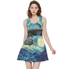 Star Starship The Starry Night Van Gogh Inside Out Reversible Sleeveless Dress by Mog4mog4