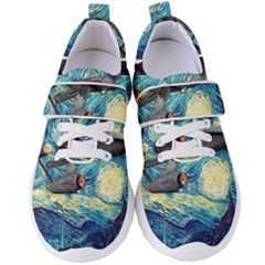 Star Starship The Starry Night Van Gogh Women s Velcro Strap Shoes by Mog4mog4