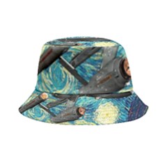 Star Starship The Starry Night Van Gogh Inside Out Bucket Hat by Mog4mog4