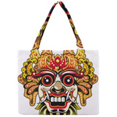 Bali Barong Mask Euclidean Vector Chiefs Face Mini Tote Bag by Mog4mog4