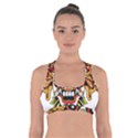 Bali Barong Mask Euclidean Vector Chiefs Face Cross Back Sports Bra View1