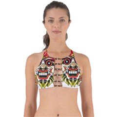 Bali Barong Mask Euclidean Vector Chiefs Face Perfectly Cut Out Bikini Top by Mog4mog4