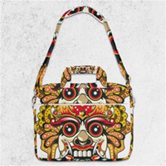 Bali Barong Mask Euclidean Vector Chiefs Face Macbook Pro 13  Shoulder Laptop Bag  by Mog4mog4