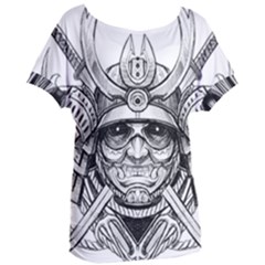 Drawing Samurai Tattoo Sketch Japanese Samurai Women s Oversized Tee