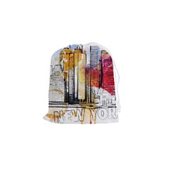 New York City Skyline Vector Illustration Drawstring Pouch (small) by Mog4mog4