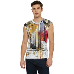 New York City Skyline Vector Illustration Men s Raglan Cap Sleeve Tee by Mog4mog4