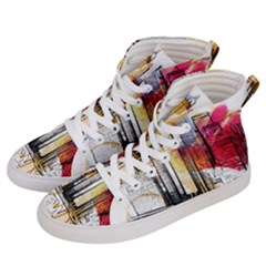 New York City Skyline Vector Illustration Men s Hi-top Skate Sneakers by Mog4mog4