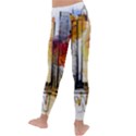 New York City Skyline Vector Illustration Kids  Lightweight Velour Leggings View4