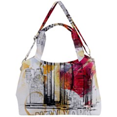 New York City Skyline Vector Illustration Double Compartment Shoulder Bag by Mog4mog4