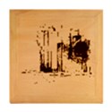 New York City Skyline Vector Illustration Wood Photo Frame Cube View2