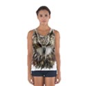 Vector Hand Painted Owl Sport Tank Top  View1