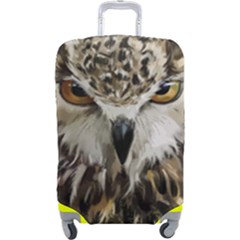 Vector Hand Painted Owl Luggage Cover (large) by Mog4mog4