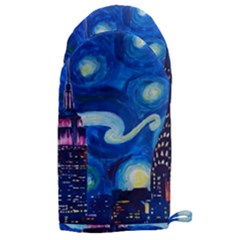 Starry Night In New York Van Gogh Manhattan Chrysler Building And Empire State Building Microwave Oven Glove by Mog4mog4